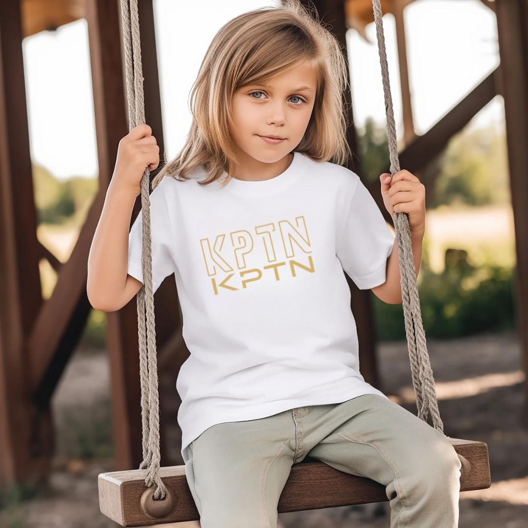 Kids Dual Logo T-Shirt (Gold Edition)