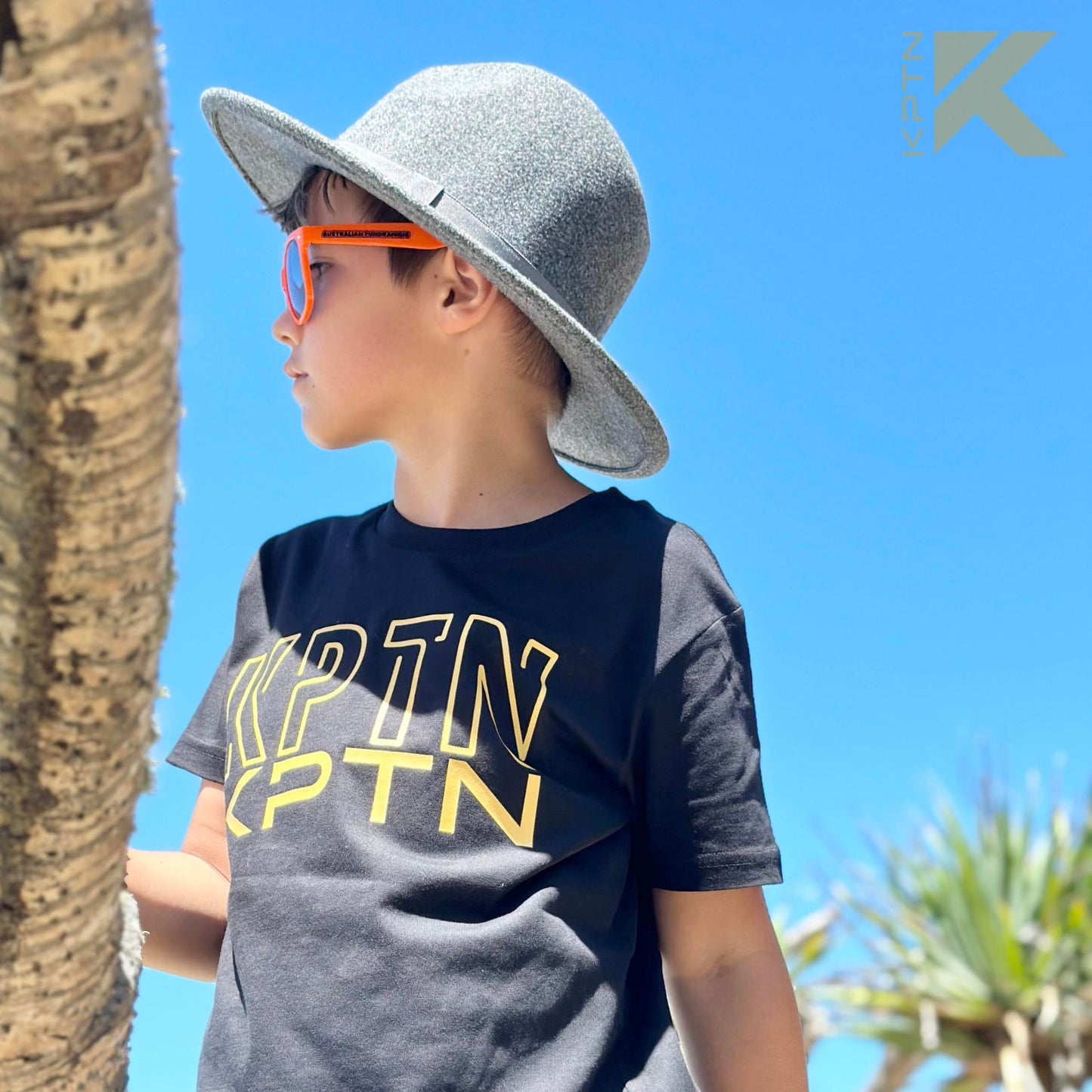 Kids Dual Logo T-Shirt (Gold Edition)