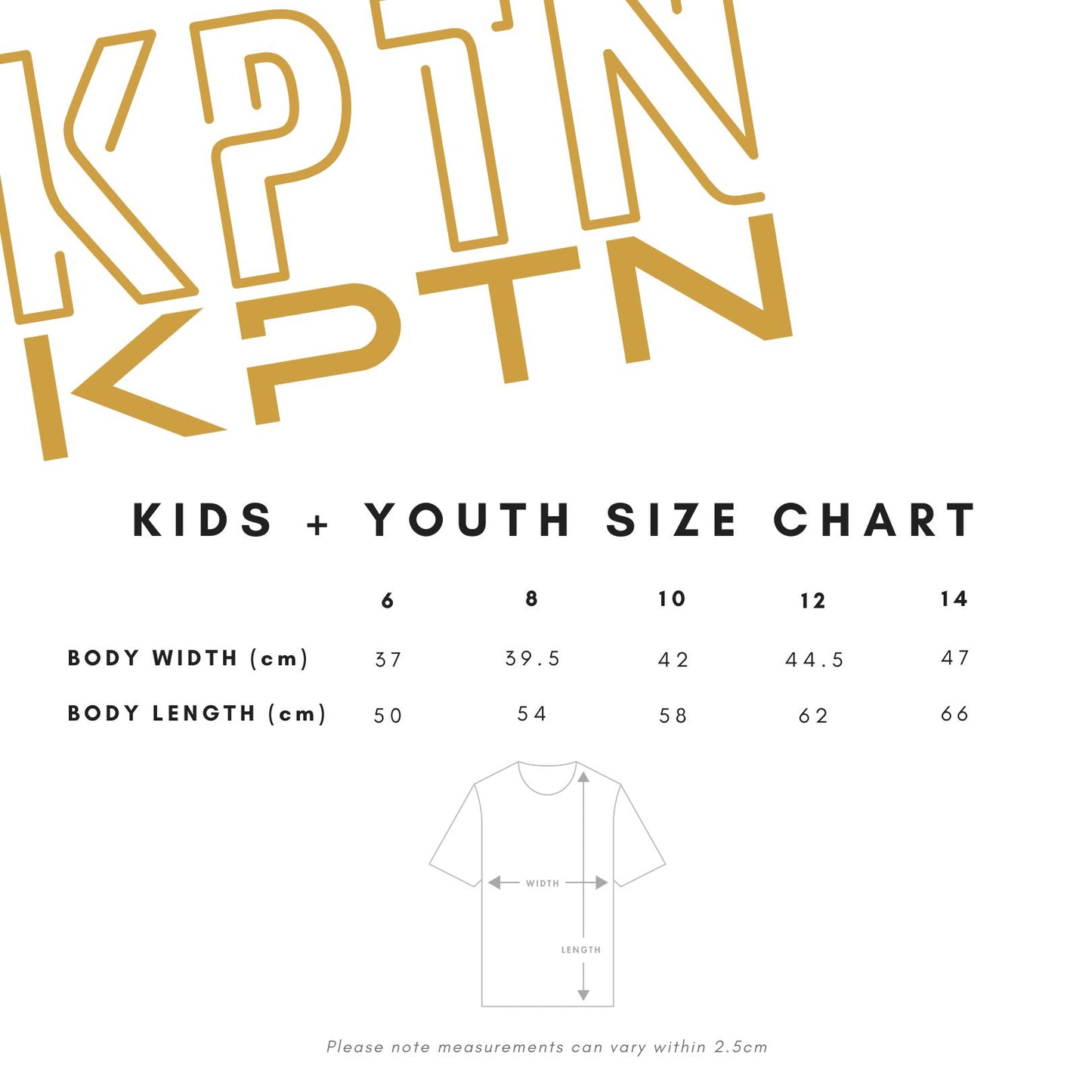 Kids Dual Logo T-Shirt (Gold Edition)